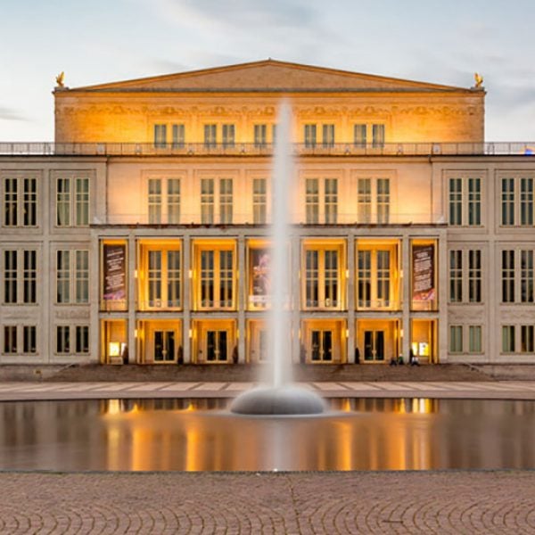 An images taken of the Opernhaus AKA Opera House, by Lindy in Leipzig, Germany