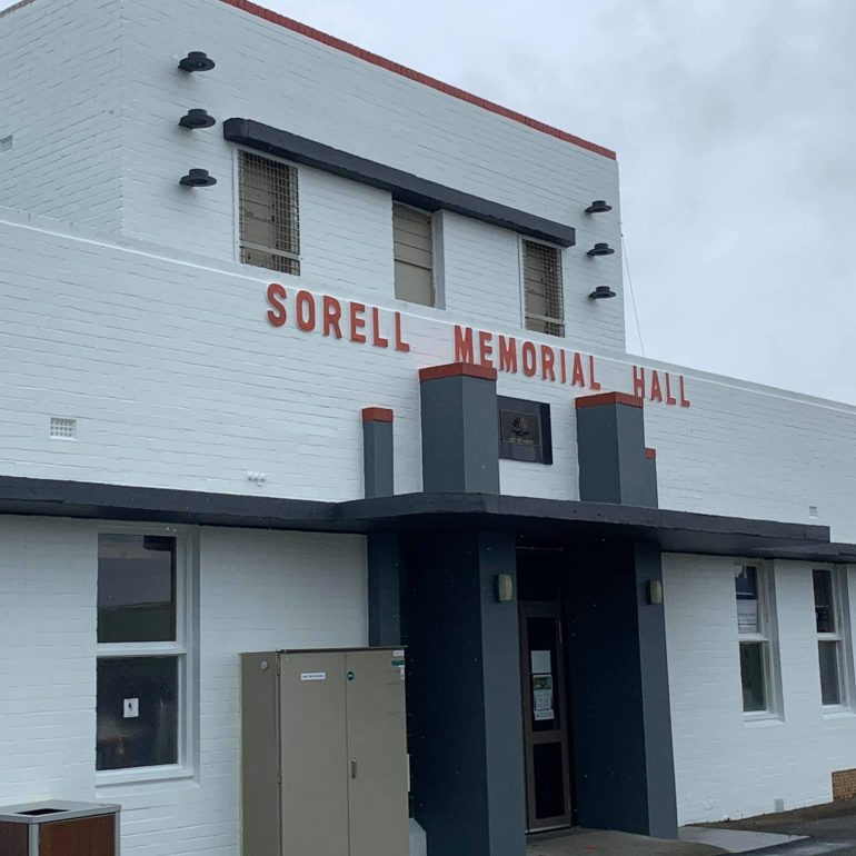 Sorell Memorial Hall entrance